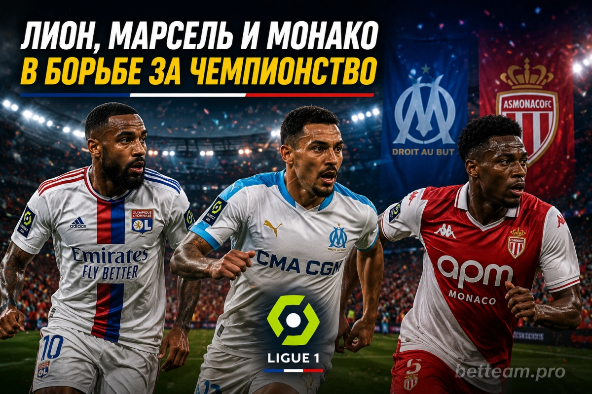 Лион, Марсель и Монако в борьбе за чемпионство