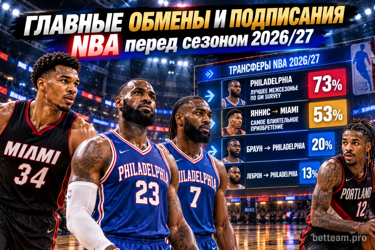 Главные обмены и подписания NBA перед сезоном 2026/27