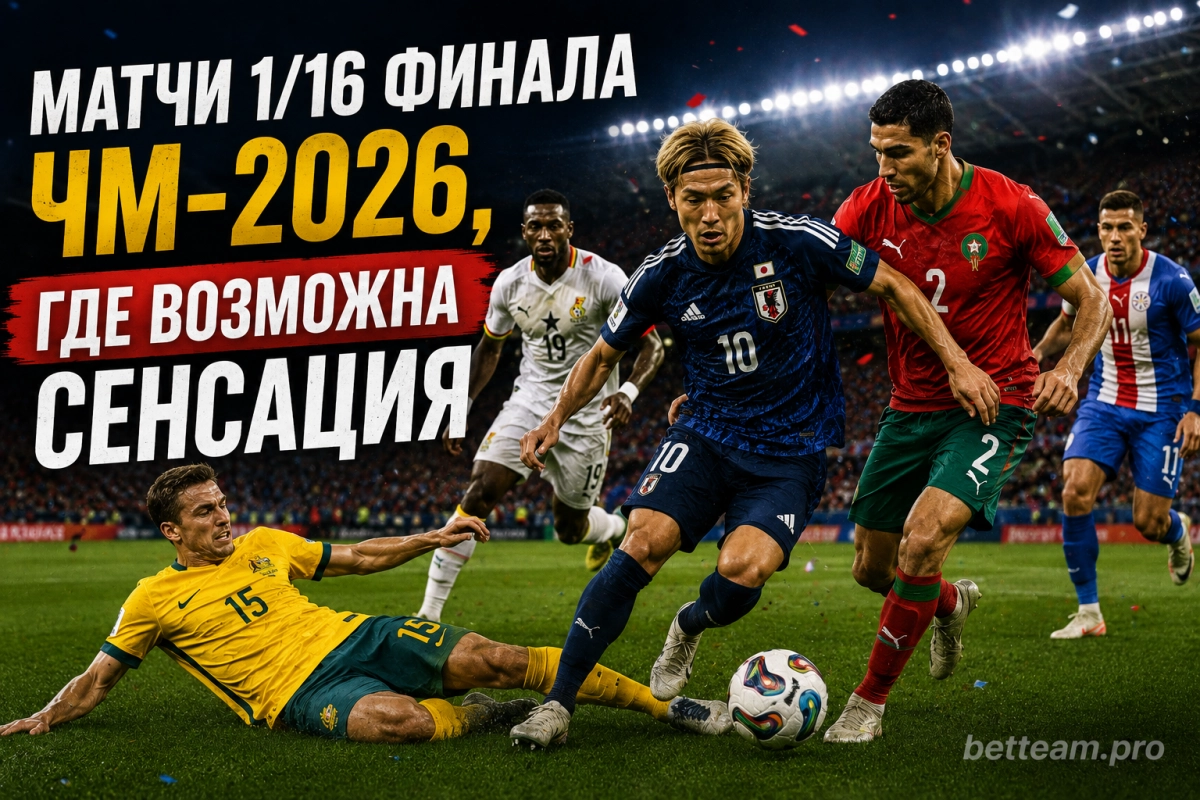 Матчи 1/16 финала ЧМ-2026, где возможна сенсация