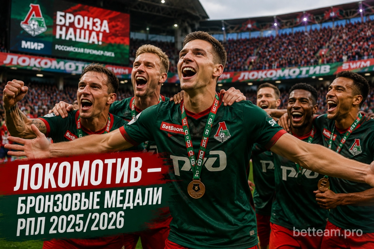 Бронзовые медали Локомотива в РПЛ 2025/2026