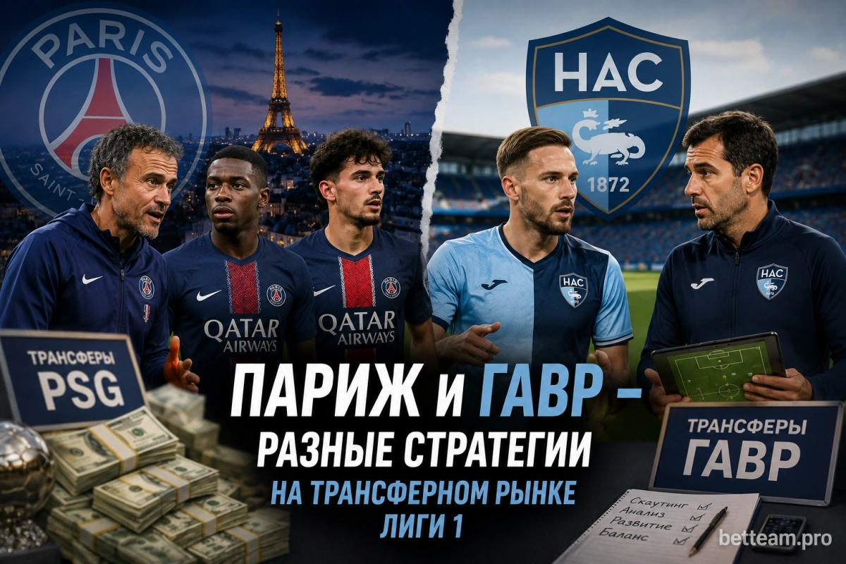 Париж и Гавр &mdash; разные стратегии на трансферном рынке Лиги 1