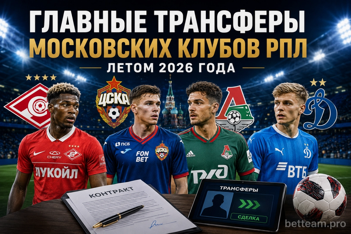Главные трансферы московских клубов РПЛ летом 2026 года
