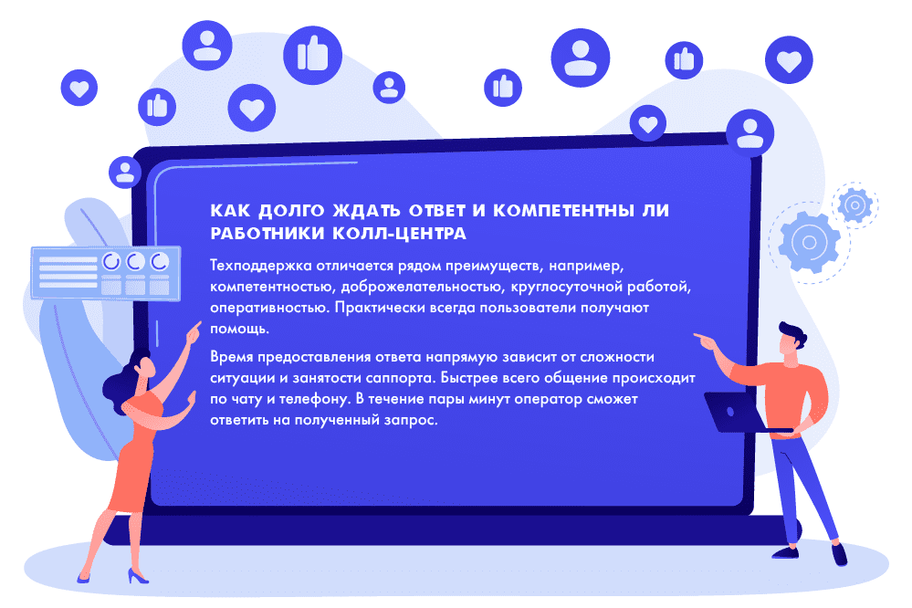 Как долго ждать ответ и компетентны ли работники колл-центра БК Олимп