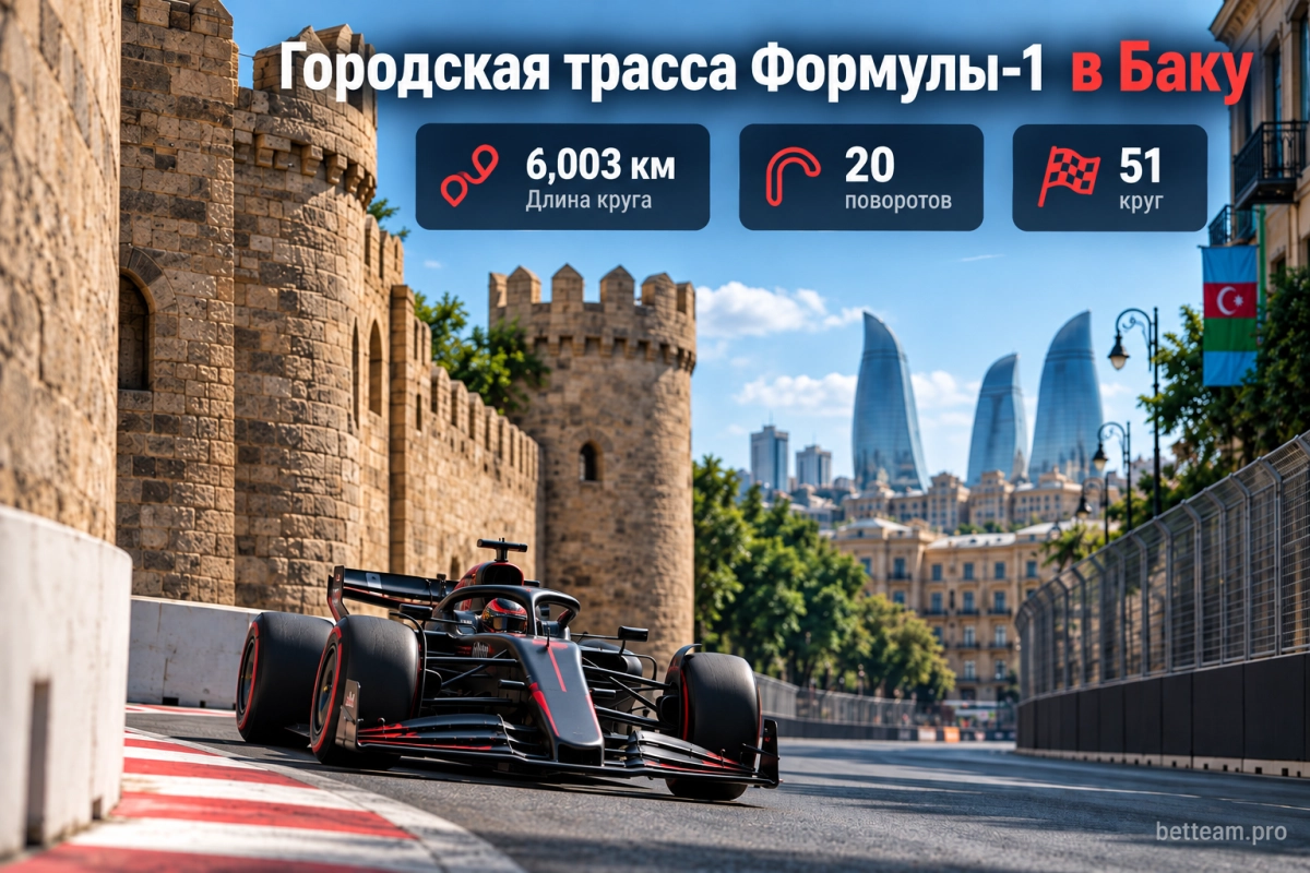 Городская трасса Формулы-1 в Баку