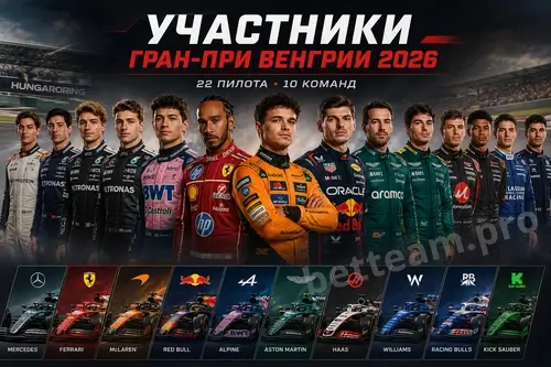 Участники Гран-при Венгрии 2026