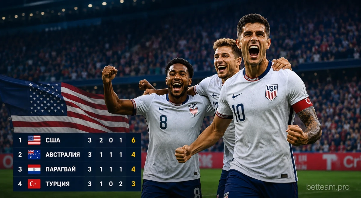 Сборная США выиграла группу D ЧМ-2026