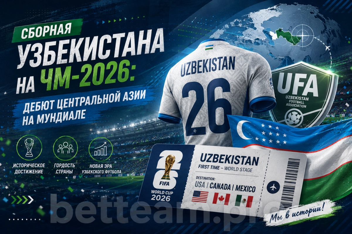 Сборная Узбекистана на ЧМ-2026: дебют Центральной Азии на мундиале