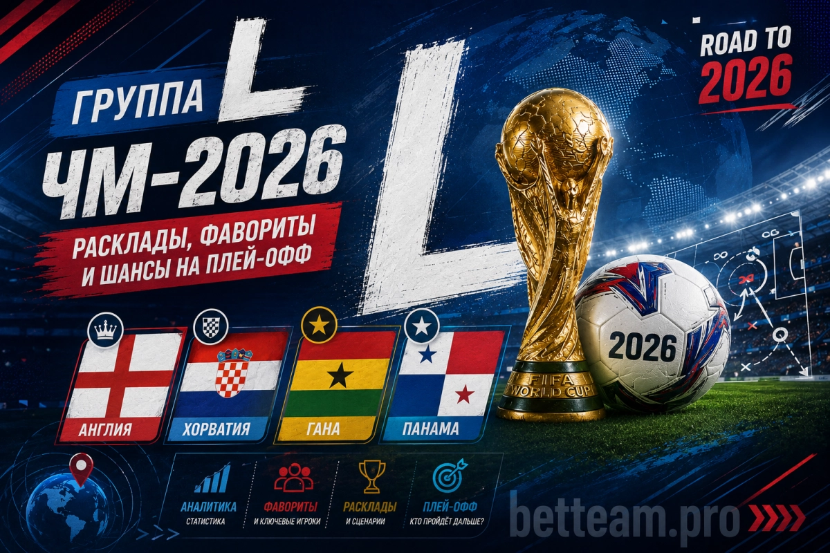Группа L ЧМ-2026: Англия, Хорватия, Гана, Панама