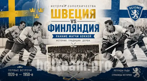 Швеция Финляндия ранние матчи хоккей история