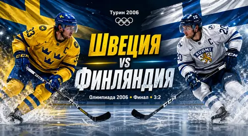 Швеция Финляндия Олимпиада 2006 финал хоккей