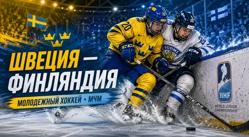 Швеция Финляндия молодежный хоккей МЧМ дерби