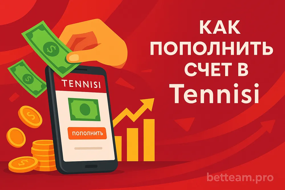 Как пополнить счет в Tennisi