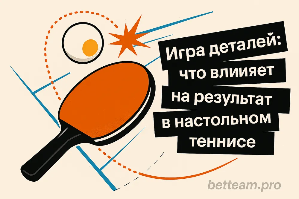 Игра деталей: что влияет на результат в настольном теннисе на Betteam.pro