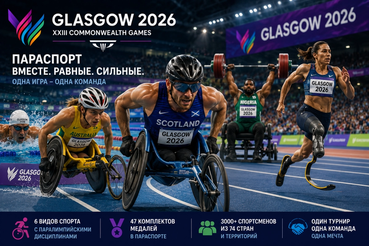 Параспортсмены на Играх Содружества 2026 в Глазго