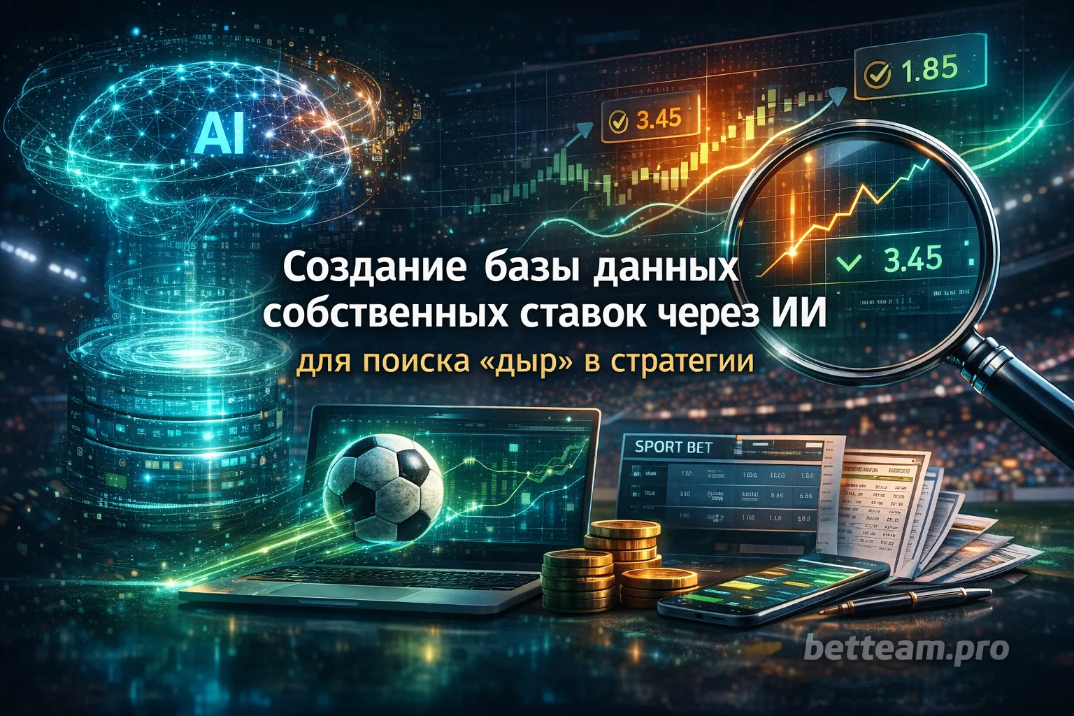Создание базы данных собственных ставок через ИИ для поиска дыр в стратегии