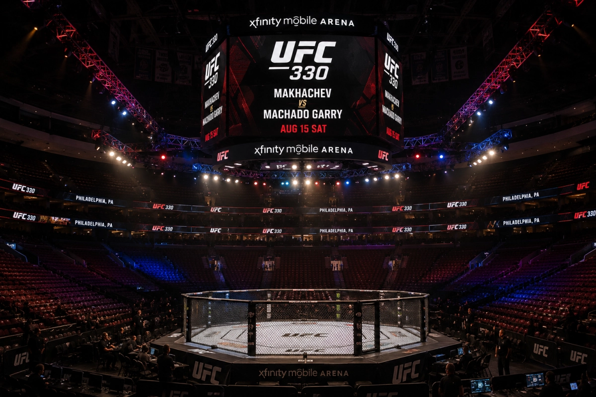 Арена в Филадельфии перед боем Махачев &mdash; Гэрри на UFC 330