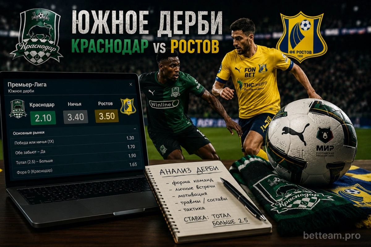 Ставочные расклады на Южное дерби