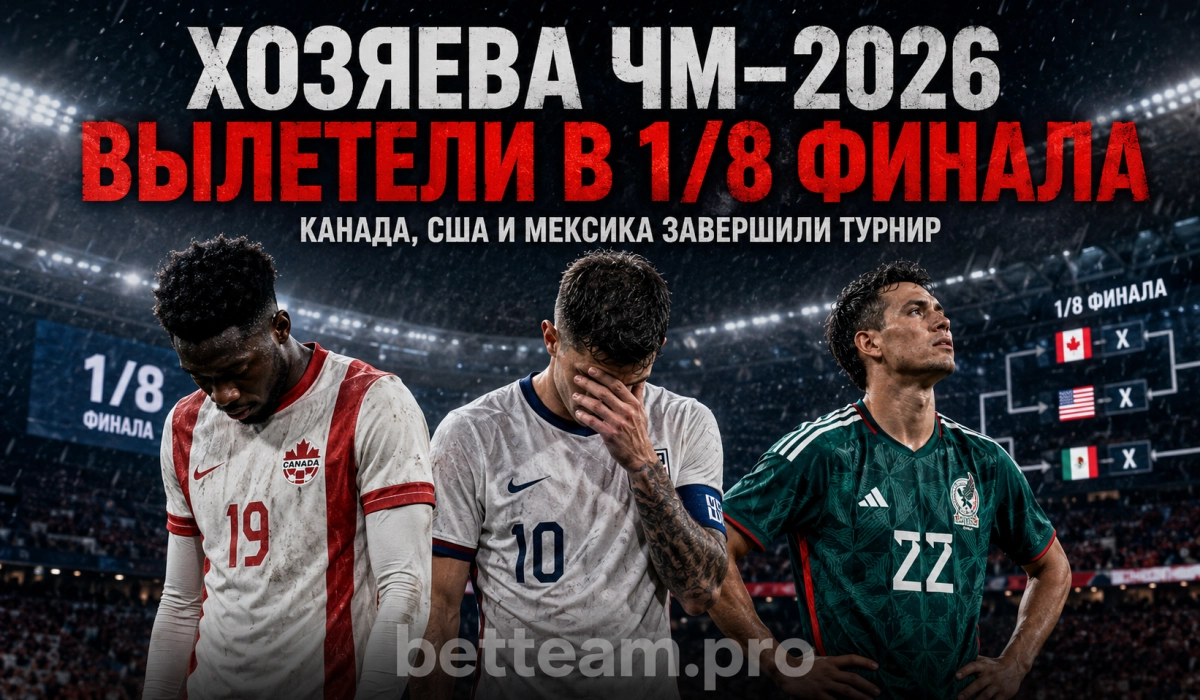Хозяева ЧМ-2026 вылетели в 1/8 финала
