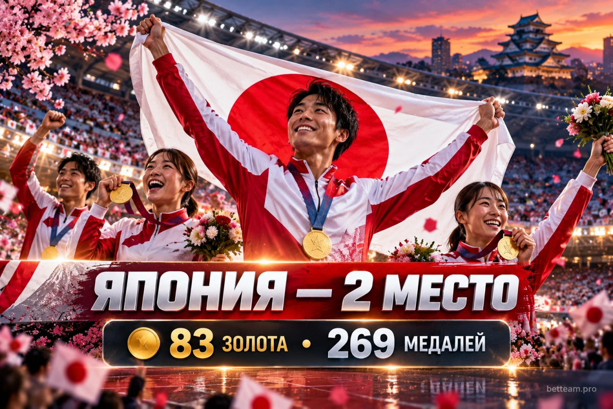 Япония &mdash; вторая в медальном зачёте Азиатских игр 2026