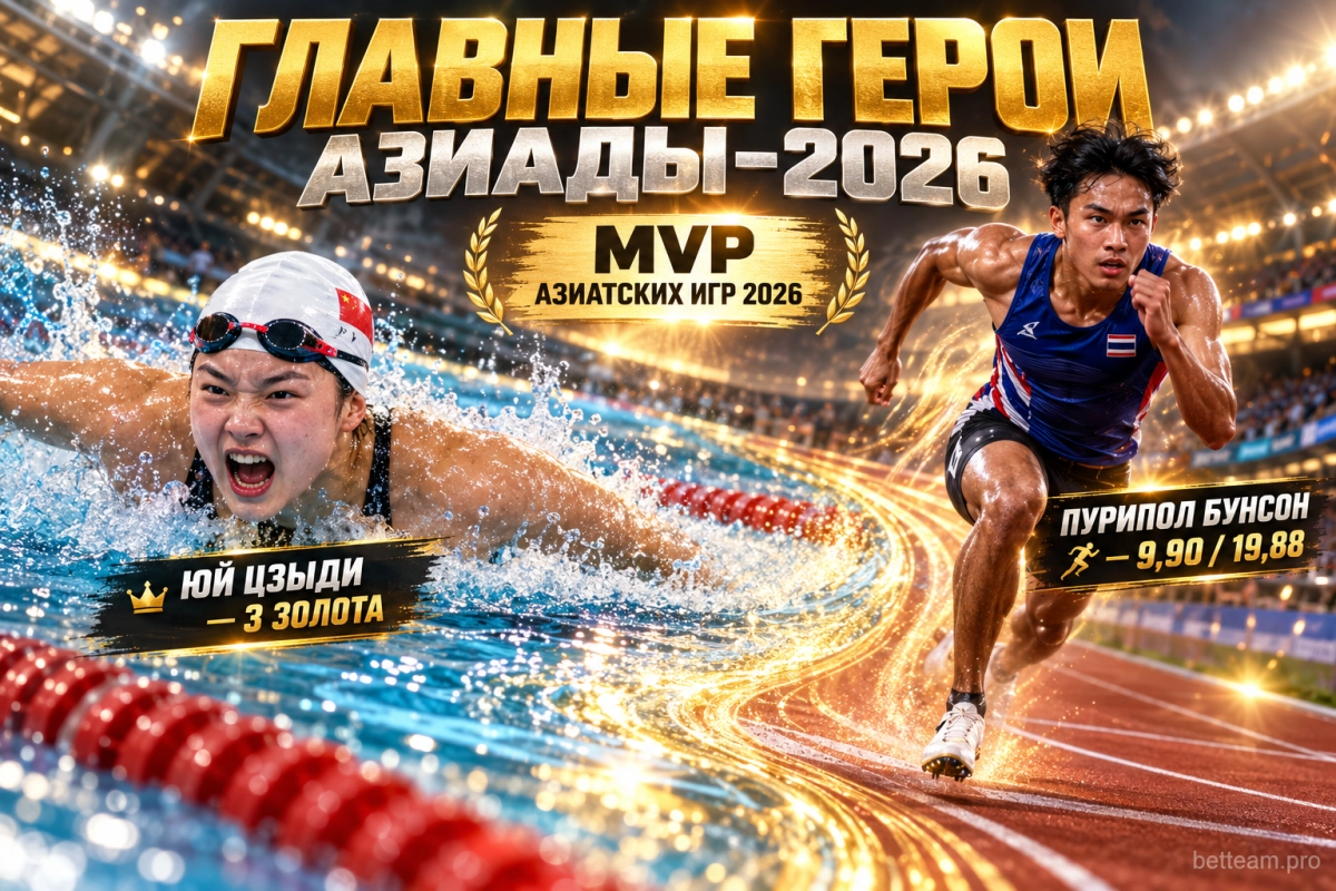 Юй Цзыди и Пурипол Бунсон &mdash; главные герои Азиатских игр 2026