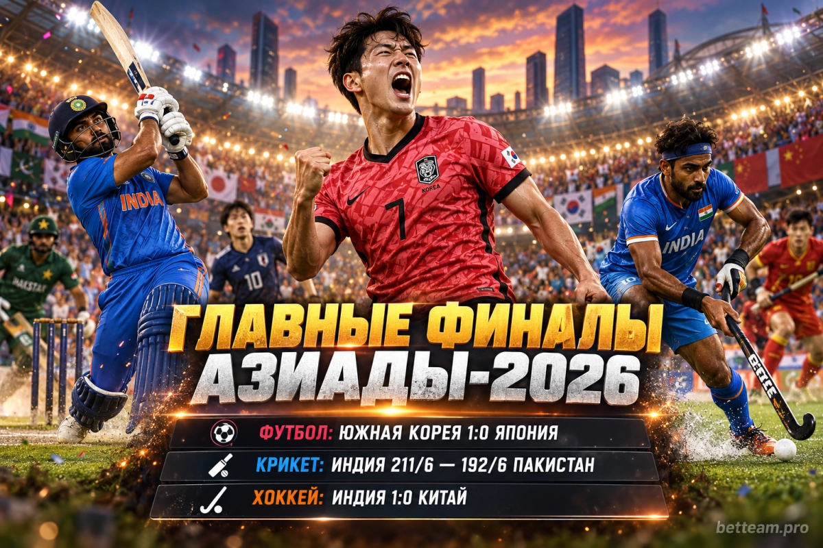 Главные события и финалы Азиатских игр 2026