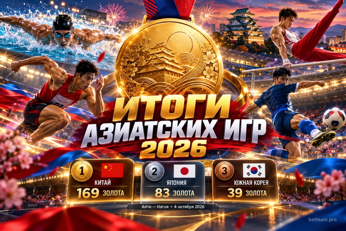 Итоги Азиатских игр 2026: медальный зачёт и главные события