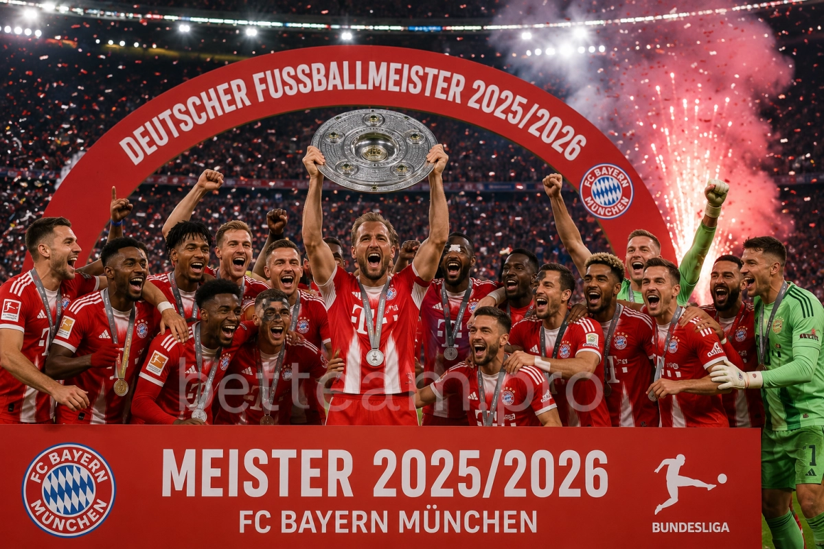 Бавария чемпион Бундеслиги 2025/2026