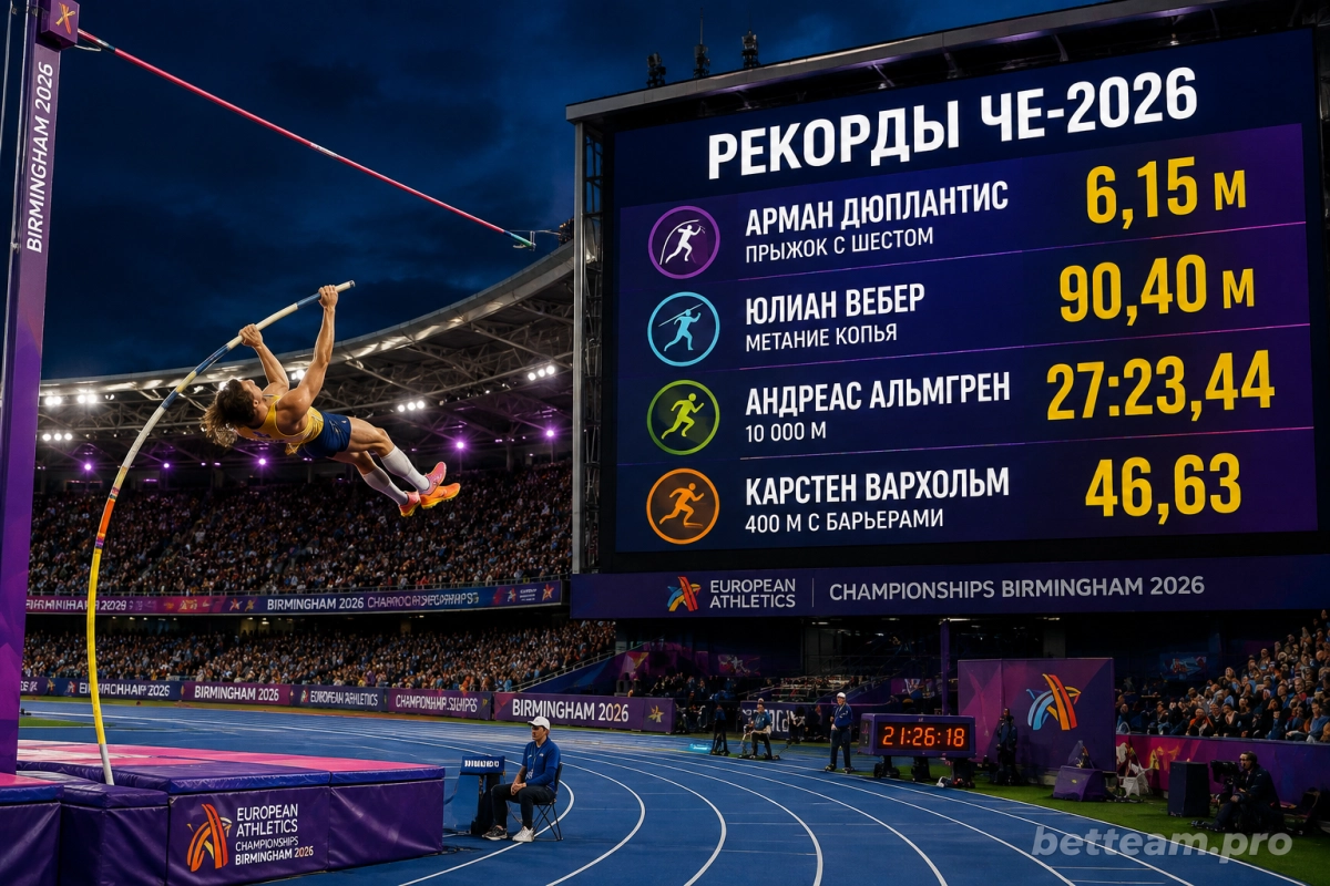 Рекорды чемпионата Европы по лёгкой атлетике 2026