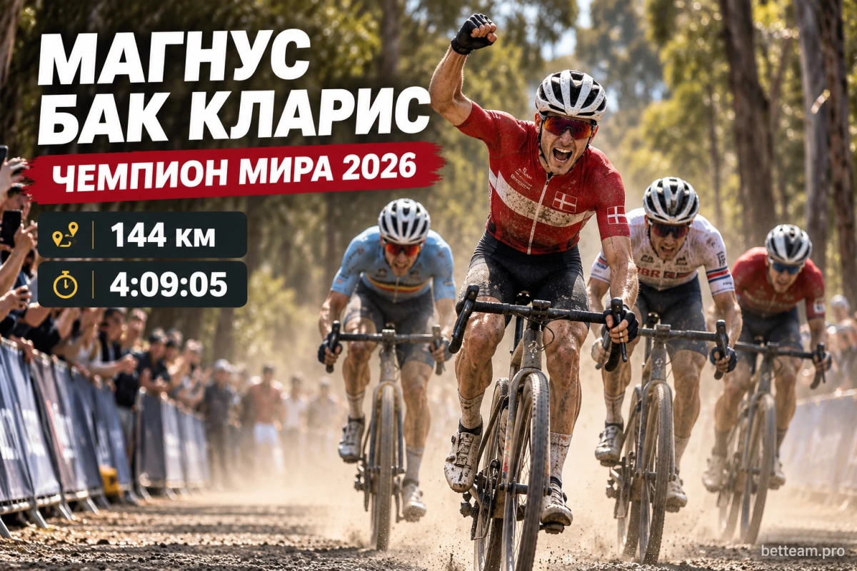 Магнус Бак Кларис &mdash; чемпион мира по гравийному велоспорту 2026