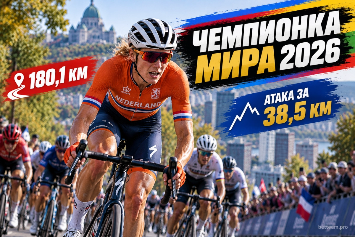 Деми Воллеринг &mdash; чемпионка мира по шоссейному велоспорту 2026