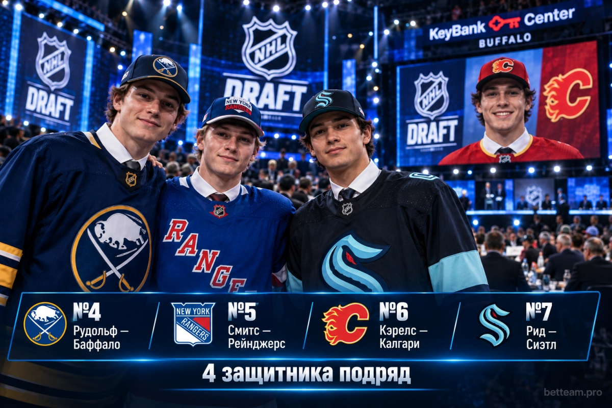 Лучшие защитники драфта NHL 2026: Рудольф, Смитс, Кэрелс и Рид