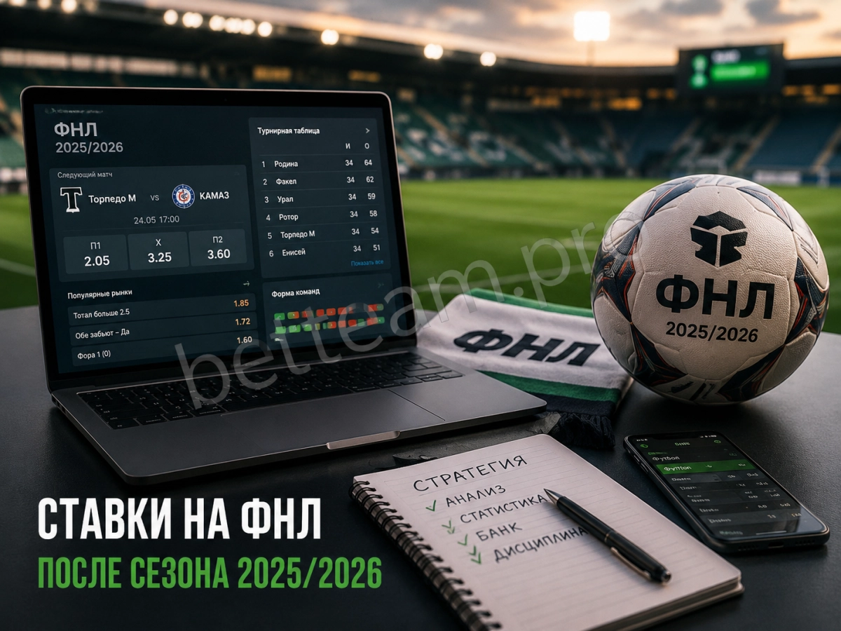 Ставки на ФНЛ после сезона 2025/2026