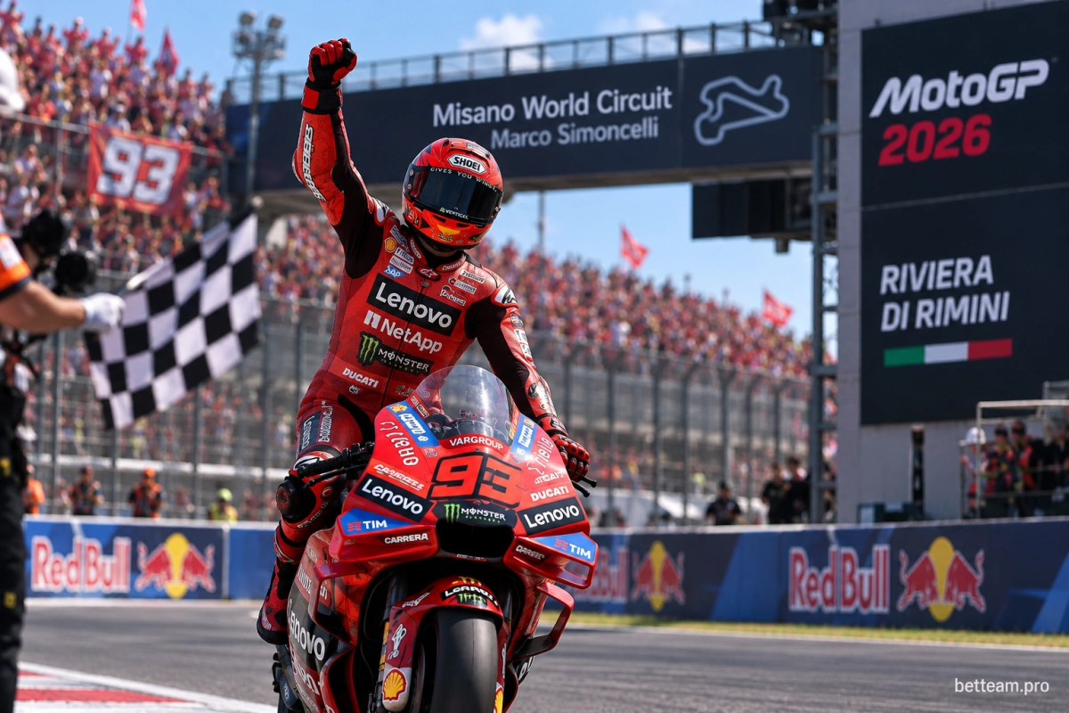 Марк Маркес &mdash; победитель Гран-при Сан-Марино MotoGP 2026