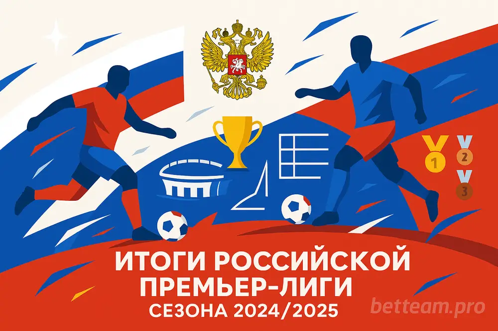 Итоги российской Премьер-Лиги сезона 2024/2025 на Betteam.pro