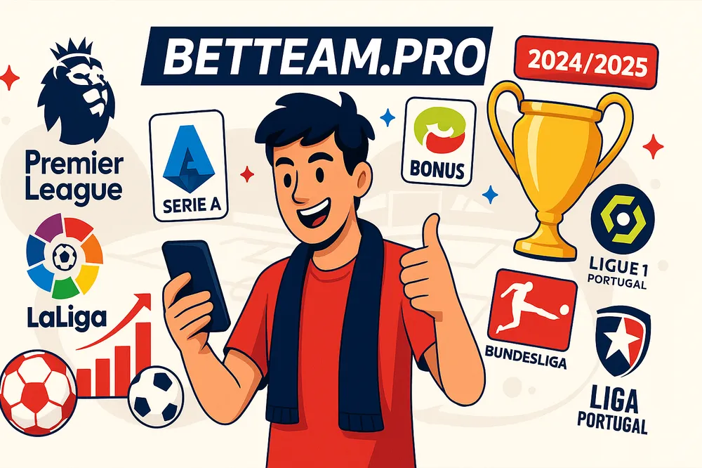Итоги сезона 2024/2025 топ-6 чемпионатов по футболу на Betteam.pro