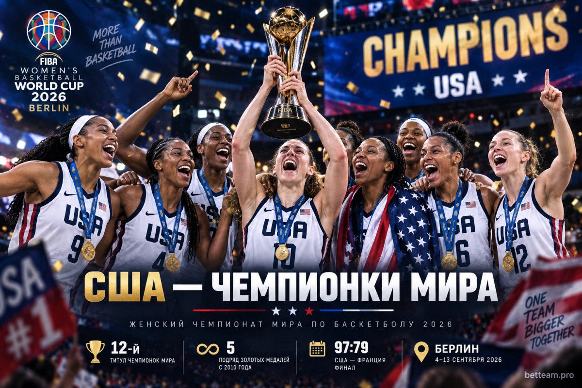 США &mdash; чемпионки мира по баскетболу 2026