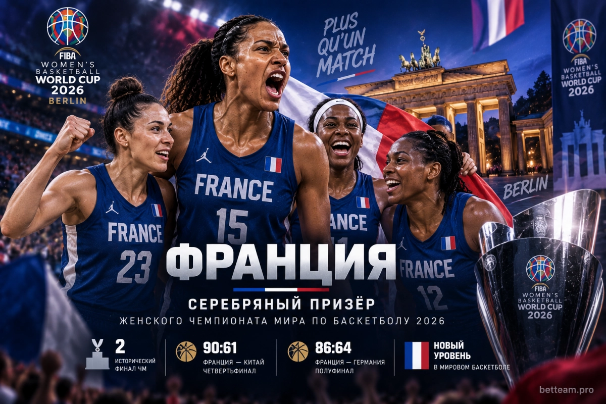 Франция &mdash; серебряный призёр женского ЧМ-2026 по баскетболу