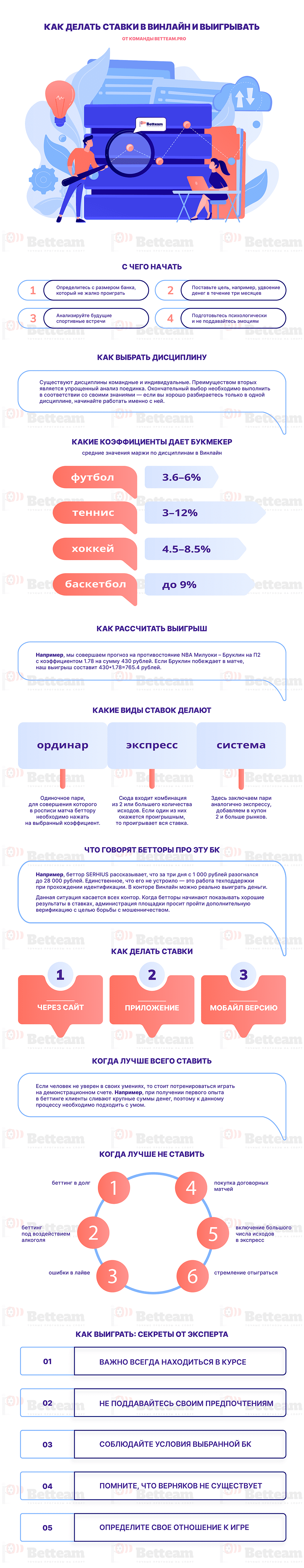 Как ставить в Винлайн для новичков и выигрывать - Betteam.pro