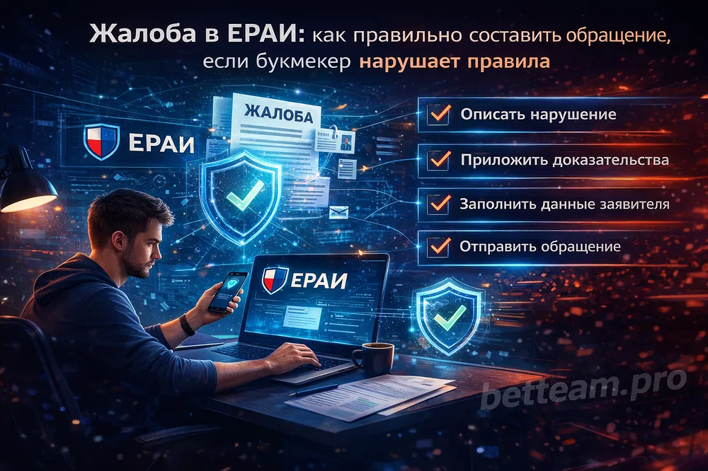 Жалоба на букмекера: что может ЕРАИ и куда обращаться правильно