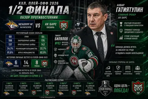 Тренер Ак Барса Анвар Гатиятулин в плей-офф Кубка Гагарина 2026