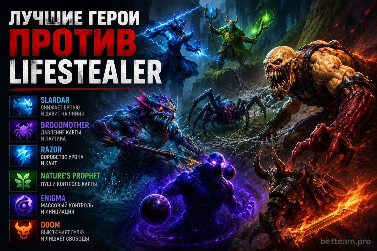 Лучшие герои против Lifestealer