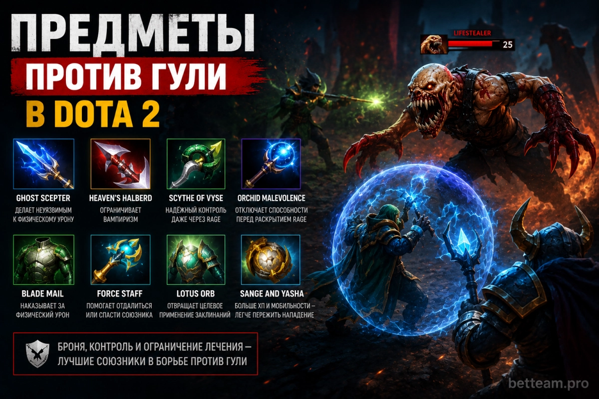 Предметы против Гули в Dota 2