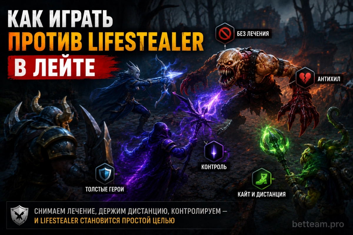 Как играть против Lifestealer в лейте
