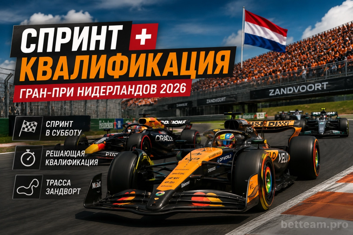 Спринт и квалификация Гран-при Нидерландов 2026