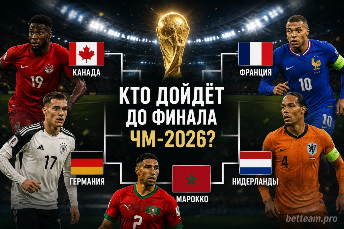 Канада, Германия, Франция, Нидерланды и Марокко в сетке ЧМ-2026