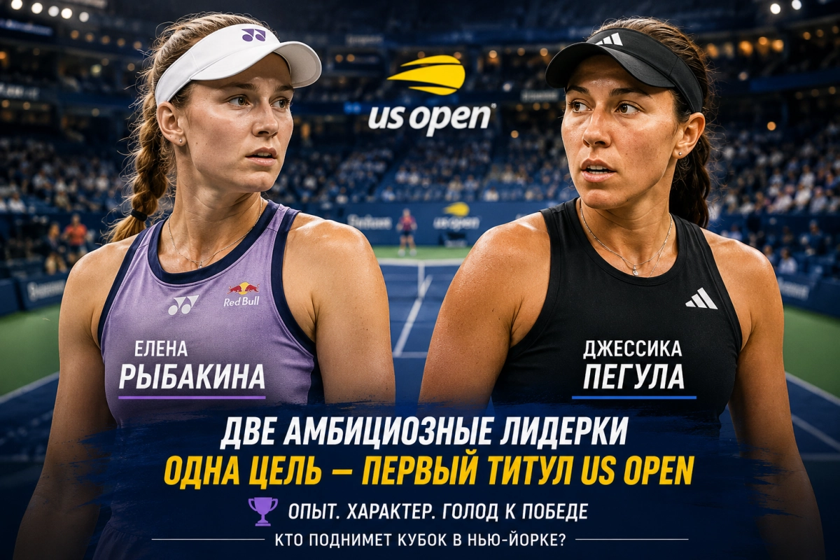 Елена Рыбакина и Джессика Пегула претендуют на первый титул US Open
