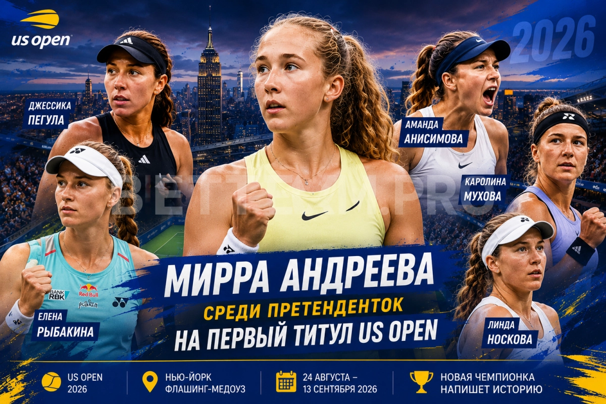 Мирра Андреева среди претенденток на первый титул US Open
