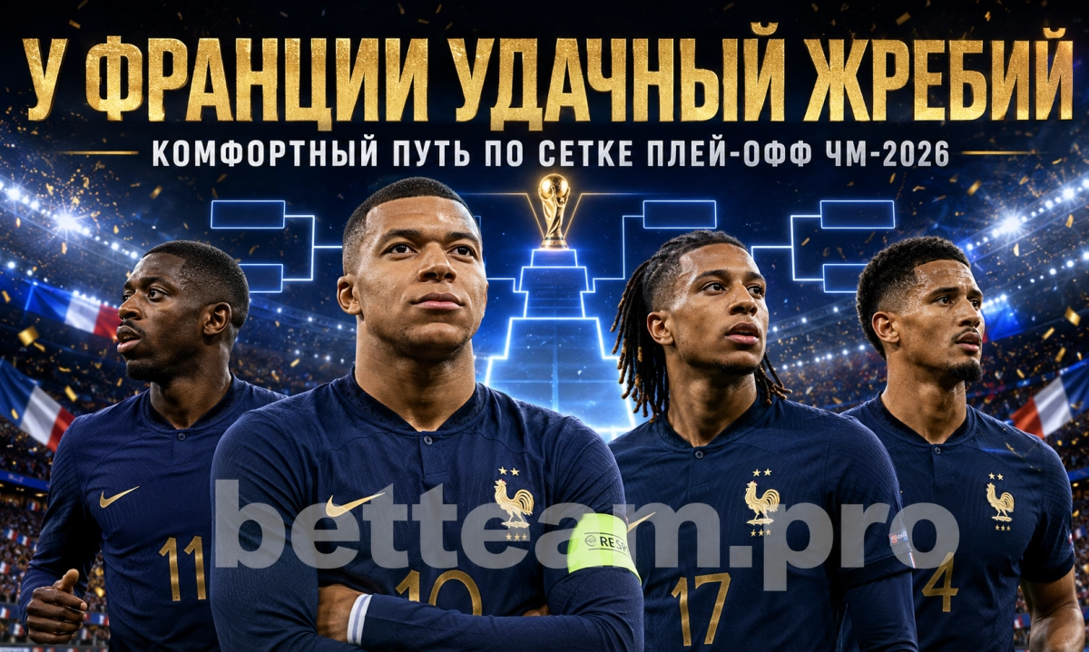 Франция имеет удачный жребий в плей-офф