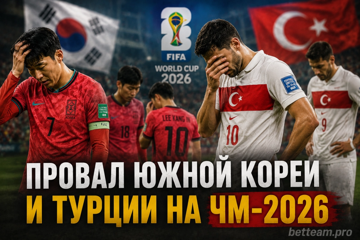 Провал Южной Кореи и Турции на ЧМ-2026