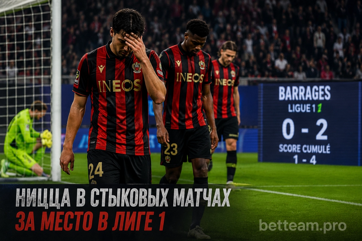 Ницца в стыковых матчах за место в Лиге 1